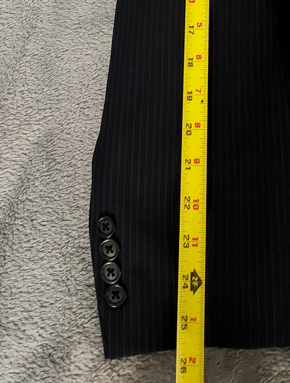 Calvin Klein Black Pinstripe Suit - Picture 14 of 14
